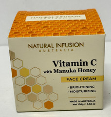 Natural Infusion Vitamin C with Manuka Honey Brightening Moisturizing Face Cream