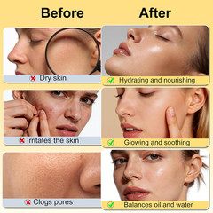 Skin Care Set,6Pcs Women Teen Glass Skincare W/Korean Rice Extract,Hydrate Glow