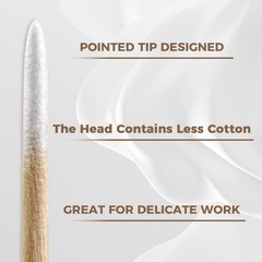 800Pcs Pointed Cotton Swabs in Storage Box – Precision Microblading Cotton Swabs