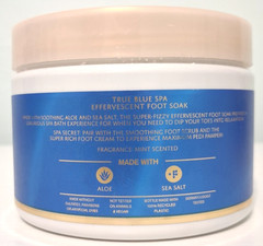 NEW BATH & BODY WORKS TRUE BLUE SPA FOOT EFFERVESCENT FOOT SOAK 11.5 OZ JAR x2