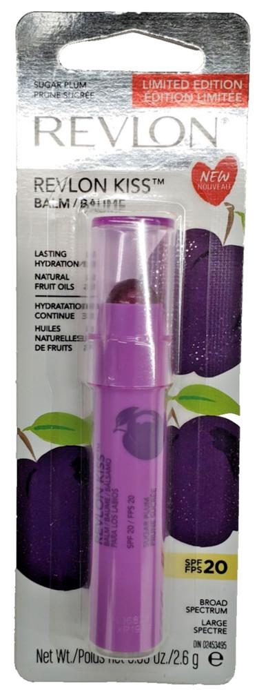NEW Revlon Kiss Balm With Natural Fruit Oils SPF 20-SUGAR PLUM