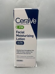 CeraVe PM Facial Moisturizer, 3 Ounce (Pack of 1) | Lotion | Face | Ultra-Light