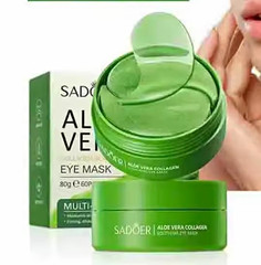 SADOER Aloe Vera Collagen Under Eye Mask Patches Green 60pcs 80g