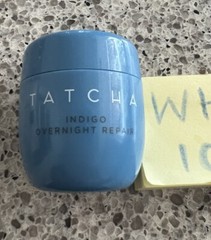 TATCHA The Indigo Overnight Repair Face Cream .34oz/10mL Deluxe Mini NO BOX $25