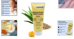 Manuka Honey Gel Cream for Eczema 1 Ounce Fragrance Free Lightweight Moisturizer