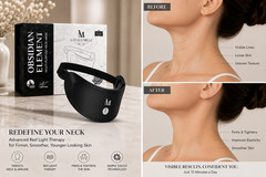 $2,500.00 MSRP USD Latoua Mille Obsidian Element Multi-Purpose Neck Mask