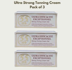55 H+ Paris Strong Toning Cream Gel Moisturizer Daily Use Face White Pack of 3