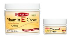 De La Cruz® 10,000 IU Vitamin E Cream 4 OZ. + 1 TRAVEL JAR (Made in USA)