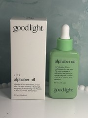 Good light Alphabet Oil Lightweight & Non-Greasy Multivitamin Face Oil 1 oz NIB