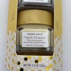 Trader Joe’s Honey Hydration Day & Night Cream Duo Set Hyaluronic Acid Manuka