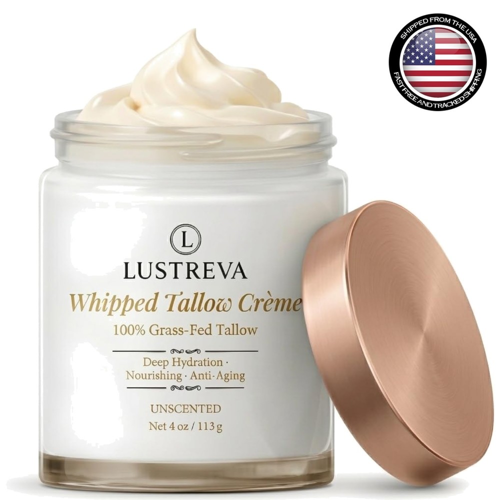 100% Grass-Fed Beef Tallow Skin Repair Cream – Nourishing & Hydrating UNSCENTED