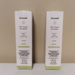 Dermasil Multi-Vitamin Eye Roller Serum Vitamin C Caffeine Matrixyl 0.5oz 2 Pack