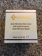 SHOMIK Anti-Wrinkle Skin Care 24K Gold Essence Peel Off Mask 5.2 FL. OZ.