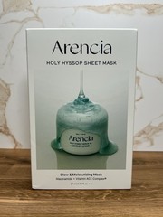 Arencia Holy Hyssop Sheet Mask Niacinamide Vitamin ACE Glow Moisturizing 27ml x5