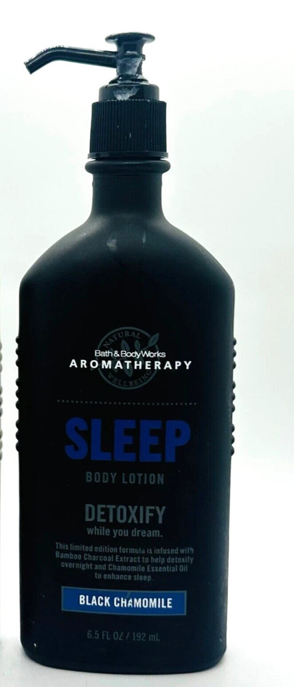 Bath & Body Works Aromatherapy Sleep Detox Body Lotion Black Chamomile #119A