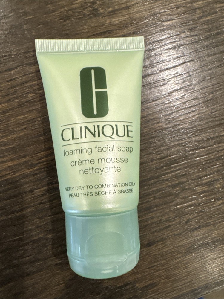 2x CLINIQUE Foaming Sonic Facial Soap Travel Size 1oz/30ml Each Total 2oz/60ml