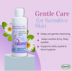 Demodex Eyelid & Lash Cleanser – Tea Tree Oil Face Wash for Blepharitis, Mites &