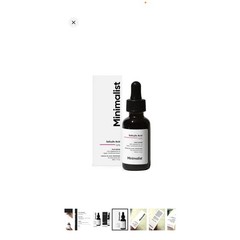 Minimalist 2% Salicylic Acid Face Serum for Acne Blackheads & Pores 30ml 1oz NEW