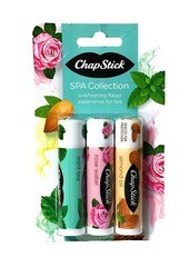 Chapstick Spa Collection 3 Pack Almond Oil, Rose Water, Mint Tea FREE SHIPPING