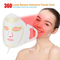 ZJKC 7Colors Led Therapy Mask Red Light Beauty Device pdt for Face Whitening