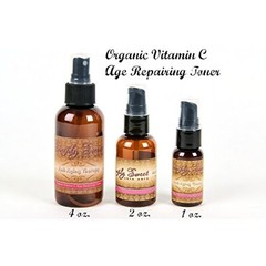 ANTI AGING KIT (1oz SET with BAG) Cleanser Toner Moisturizer Vitamin C Skin Care