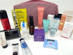 Large Sample Lot Hair Skin Care Makeup plus Cosmetic Bag 20 pieces total NEW