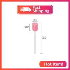 (100PCS) Disposable Mouth Swabs Sponge – Unflavored & Sterile Oral Swabs Dental