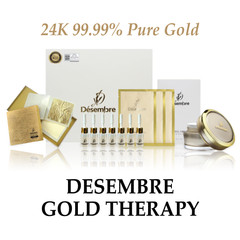 Desembre 24K Gold Therapy Anti Aging Kit Gold Foil Cream Serum Skin Care Set