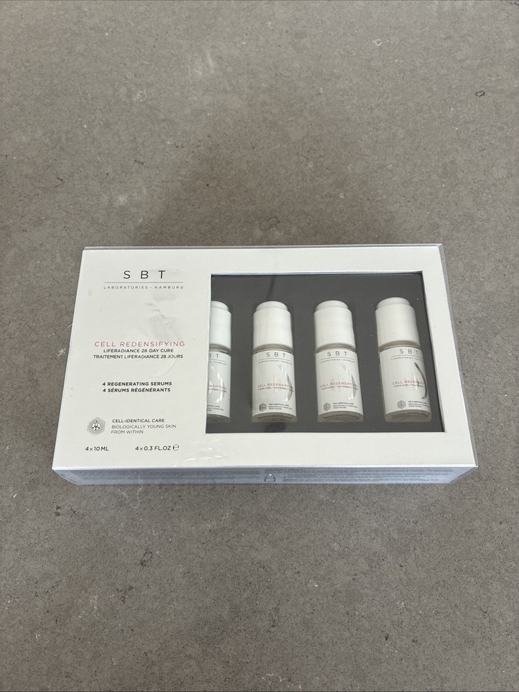 SBT Laboratories Cell Redensifying LIFE RADIANCE 28 DAY CURE SERUM 4 X 10ml NEW