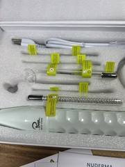 Pure Daily Care NuDerma Professional Ne+Ar Skin Therapy Wand w 6 Fusion OPEN BOX
