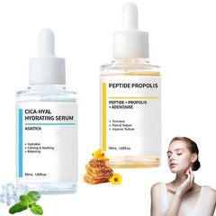 2PCS Hydration & Wrinkle Renewal Serum, with Peptide Propolis Complex,Reduces…