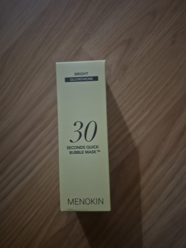 MENOKIN 30 Seconds Quick Bubble Mask Bright Glutathione 3.21oz SEALED exp10/2028