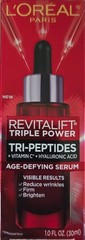 Loreal Revitalift Triple Power Tri-Peptides Age-Defying Serum 1.0oz/30ml