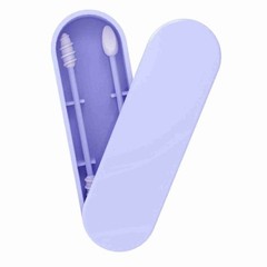 Cotton Swabs Silicone Reusable Cotton Swab With Storage Box For Ear Cleanin AUBJ