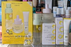 BRAND NEW!~Beekman 1802 Healthy Skin Barrier Bestsellers 3 PIECE SET+Goatie Pin