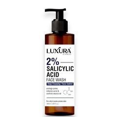 Luxura Sciences 2% Salicylic Acid Face Wash with Niacinamide, Aloe Vera