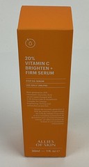 New In Box Allies Of Skin 20% Vitamin C Brighten Firm Serum 30 ML Exp 08/2027