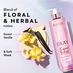 (2 Pack) Olay Super Serum Body Lotion, Anti-Aging Skin Moisturizer, 18.5 fl oz