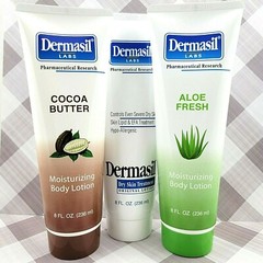 3 DERMASIL Lotion Original Cocoa Butter Aloe Fresh 8Fl Oz Beauty Skin Care Work