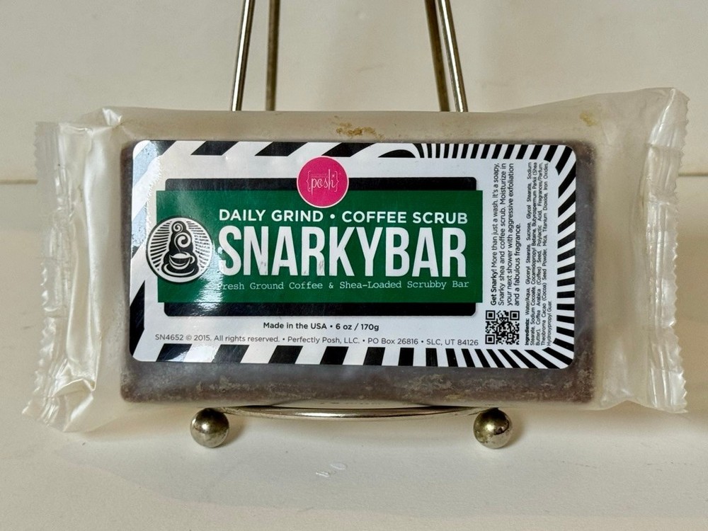Perfectly Posh Daily Grind Coffee Scrub Snarky Bar Retired HTF RARE