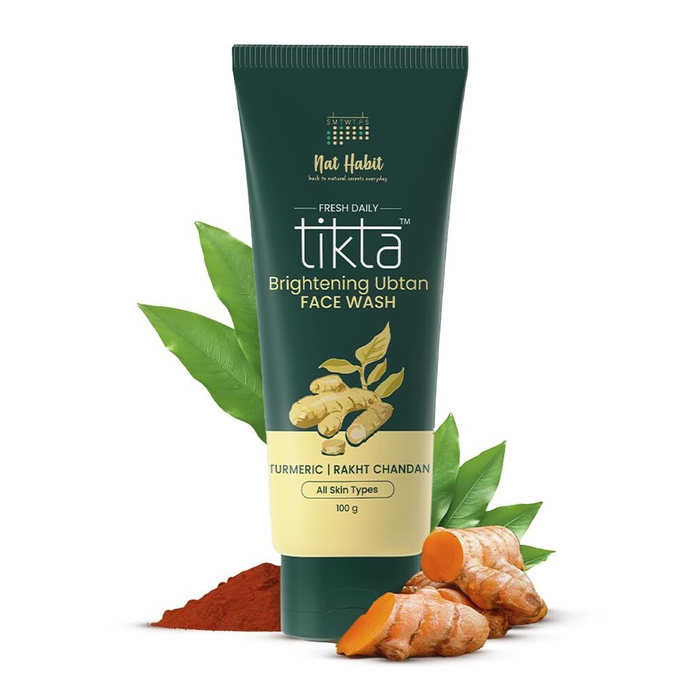 Nat Habit Ubtan Face Wash, Fresh Daily Tikta 100g