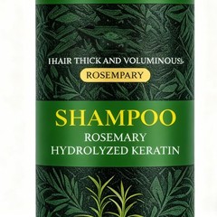 100ml Organic Rosemary Hair Growth Shampoo For Thinning Hair & Hair Loss,NEW