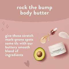 The Honest Company Mama Rock Bump Body Butter Cream 4 oz (Pack of 2) New
