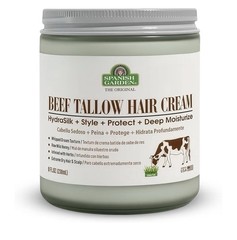 Spanish Garden Beef Tallow Hair Cream – Organic Moisturizing & Styling Balm 8oz