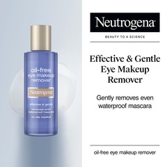 Neutrogena Gentle Oil-Free Eye Makeup Remover & 8 Fl Oz (Pack of 1), blue
