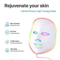 Angel Kiss 7 Color LED Photon Mask Skin Rejuvenation Therapy NEW