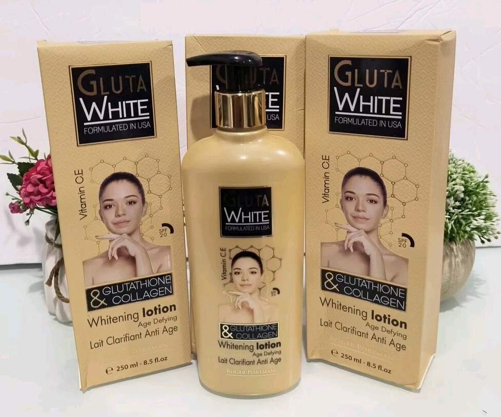 3 Pack Gluta White Age Defying Lotion With Glutathione & Collagen 250ml Exp 3/27