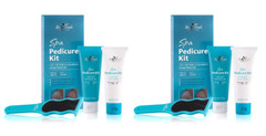 Belle Azul 4-in-1 Spa Pedicure Kit w/ Argan Oil, Aloe Vera & Tee Tree Oil (2 Pk)