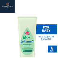 Johnson&rsquo;s Skin Nourish Creamy Oil + Aloe Scent & Vitamin E, 8 fl. oz