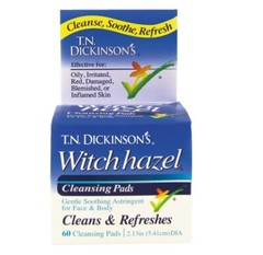 T.N. Dickinson&rsquo;s Witch Hazel Cleansing Pads 60 Count